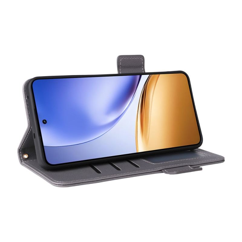 Fliptok Realme 14t 5g Licsi Textúra Pánttal