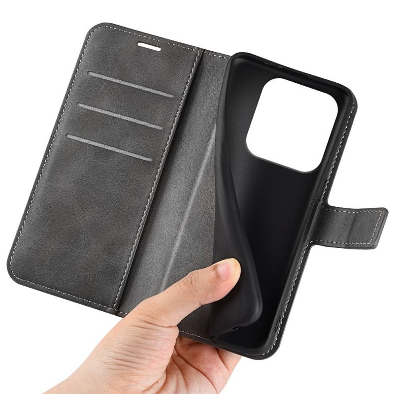 Bőrtok Xiaomi Redmi Note 14 5g Bőr Stílus