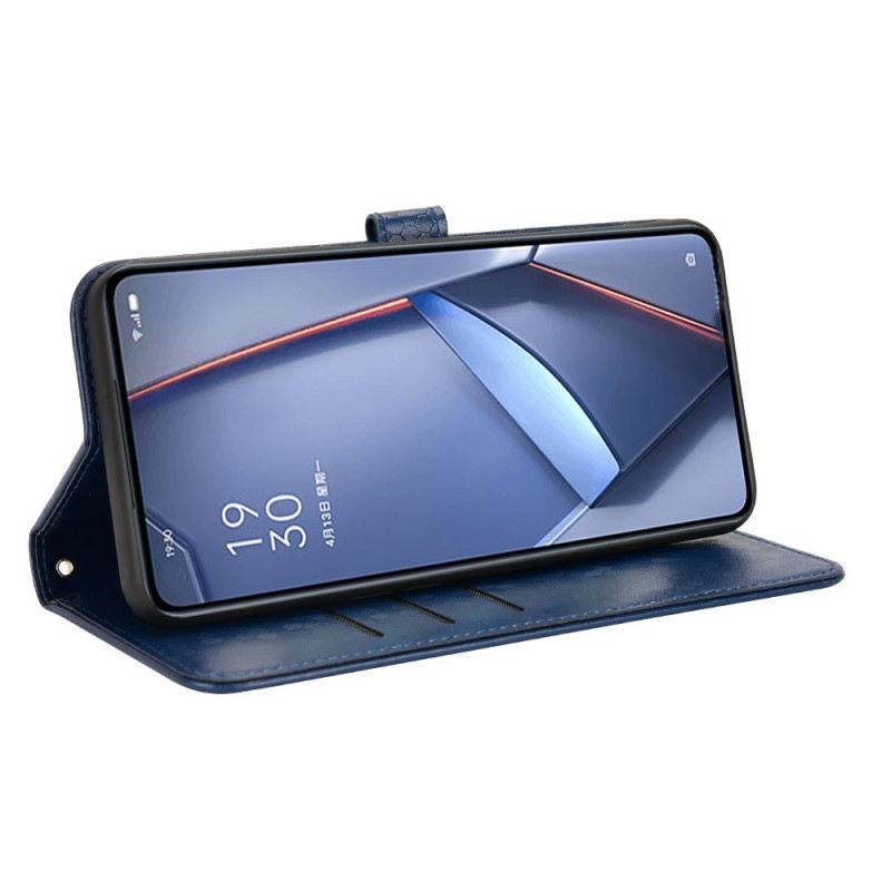 Bőrtok Xiaomi Redmi Note 14 5g Fényes Tüskék Nyakpántos