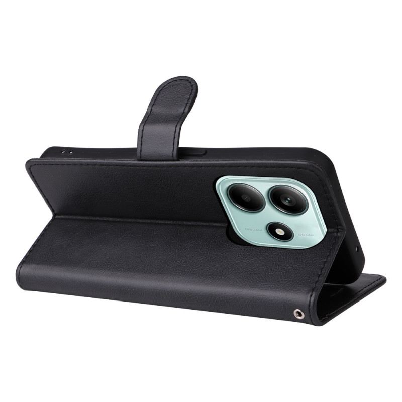 Bőrtok Xiaomi Redmi Note 14 5g Műbőr Pánttal