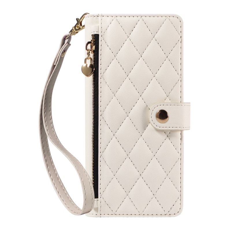 Bőrtok Xiaomi Redmi Note 14 5g Steppelt Pántokkal