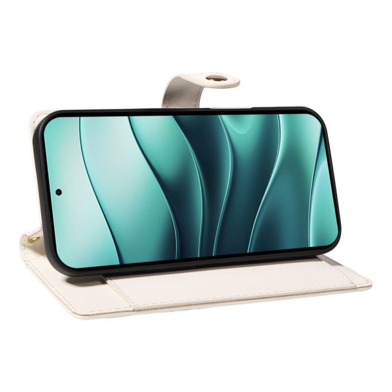 Bőrtok Xiaomi Redmi Note 14 5g Steppelt Pántokkal