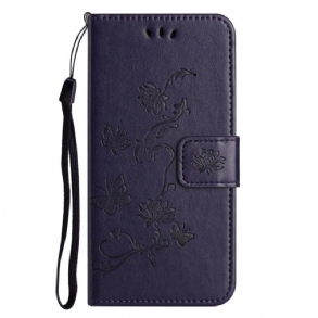 Bőrtok Xiaomi Redmi Note 14 5g Virágminta