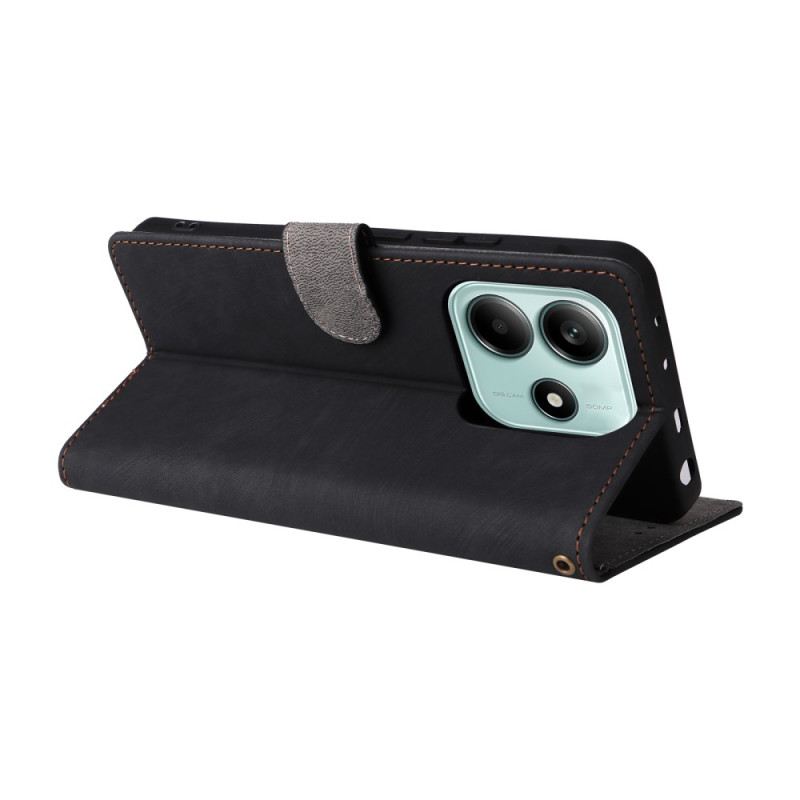 Fliptok Xiaomi Redmi Note 14 5g Velúr Hatású Rfid Védelem