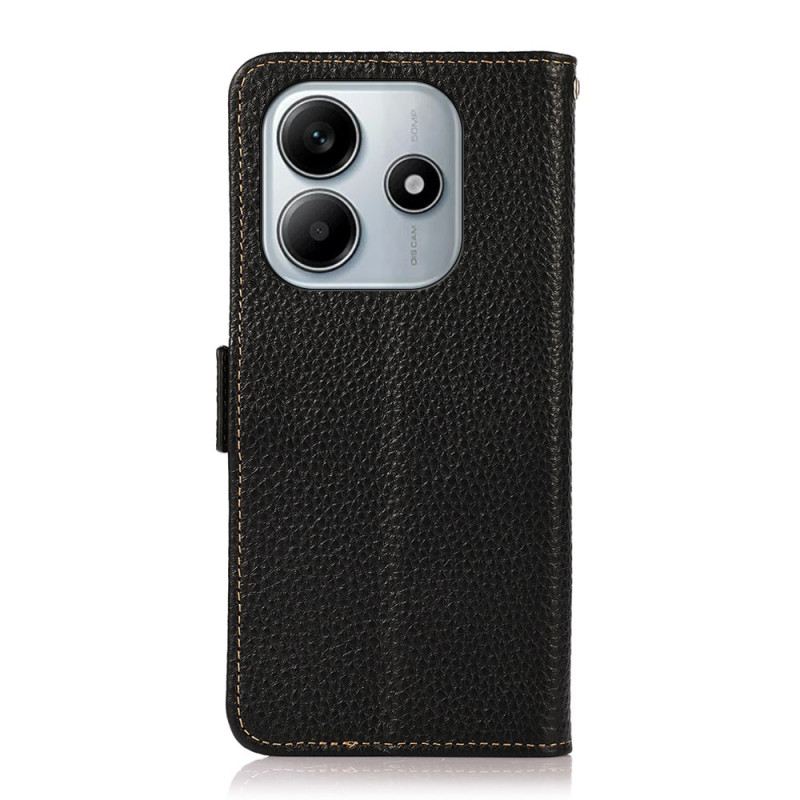 Kinyitható Bőrtok Xiaomi Redmi Note 14 5g Rfid-pénztárca Khazneh