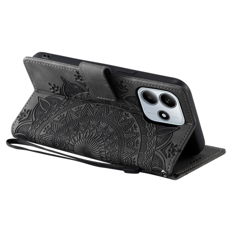 Kinyitható Tokok Xiaomi Redmi Note 14 5g Mandala Velúr Hatású