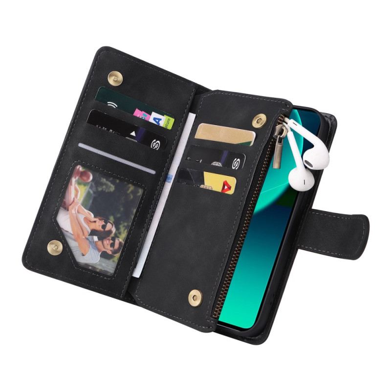 Kinyitható Tokok Xiaomi Redmi Note 14 5g Teljes Bőrhatású Pénztárca