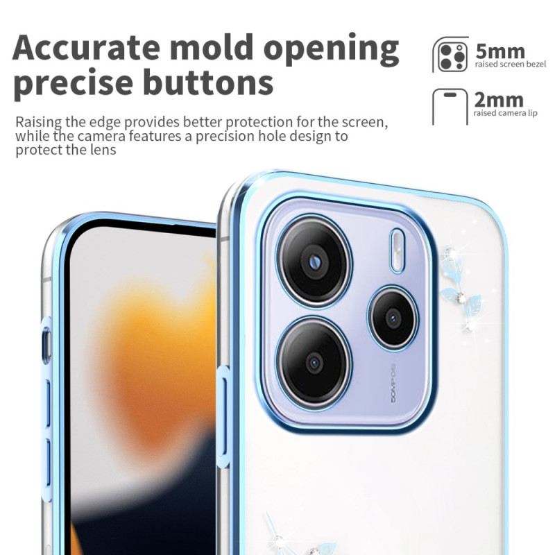 Tok Xiaomi Redmi Note 14 5g Kadem Virágok És Strasszok