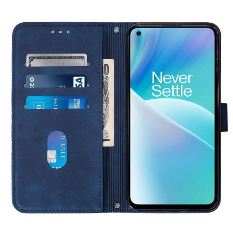 Fliptok / Bőrtok OnePlus Nord 2T 5G Váll Háromszögek