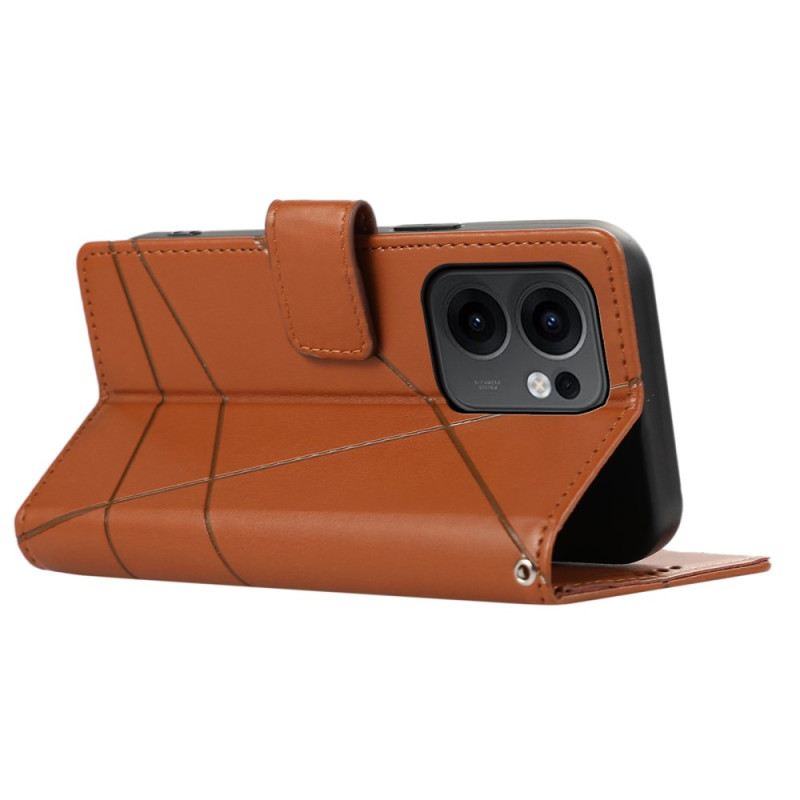 Bőrtok Oppo Reno 13f 4g / 5g / 13 Fs 5g Csíkos