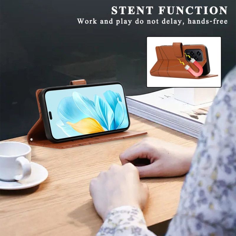 Bőrtok Oppo Reno 13f 4g / 5g / 13 Fs 5g Csíkos