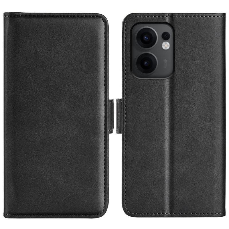 Bőrtok Oppo Reno 13f 4g / 5g / 13 Fs 5g Dupla Csattal