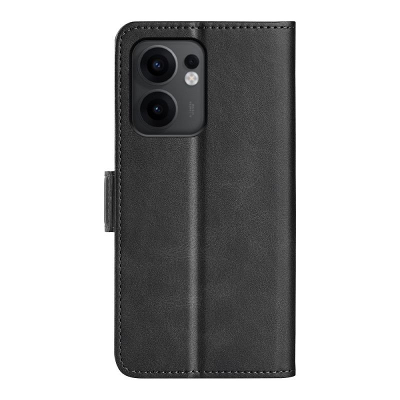 Bőrtok Oppo Reno 13f 4g / 5g / 13 Fs 5g Dupla Csattal