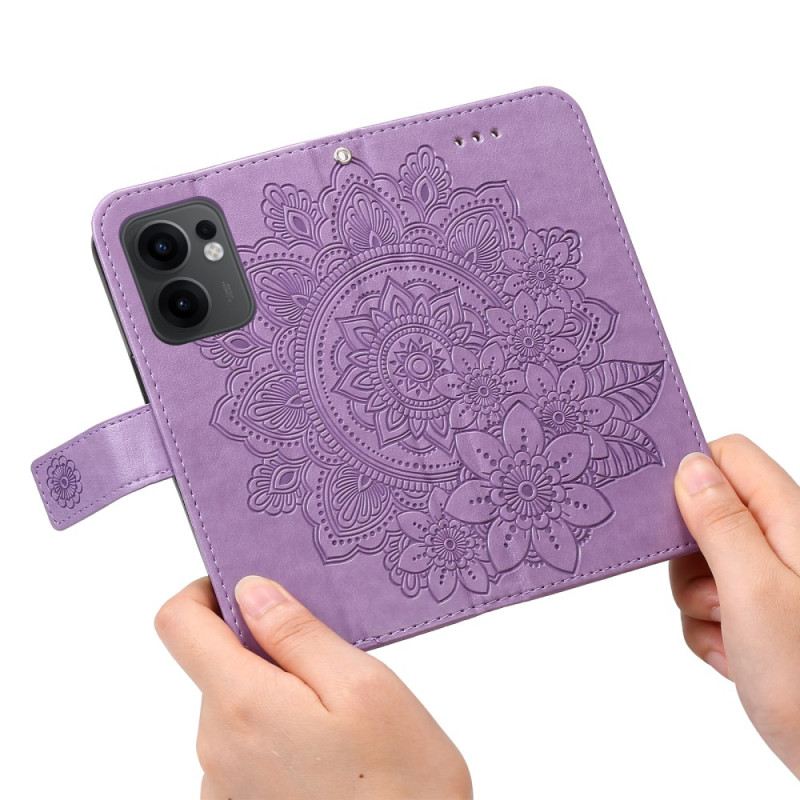 Bőrtok Oppo Reno 13f 4g / 5g / 13 Fs 5g Mandala Minta