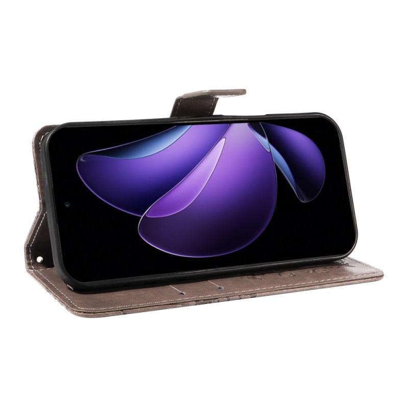 Bőrtok Oppo Reno 13f 4g / 5g / 13 Fs 5g Óriáspillangók