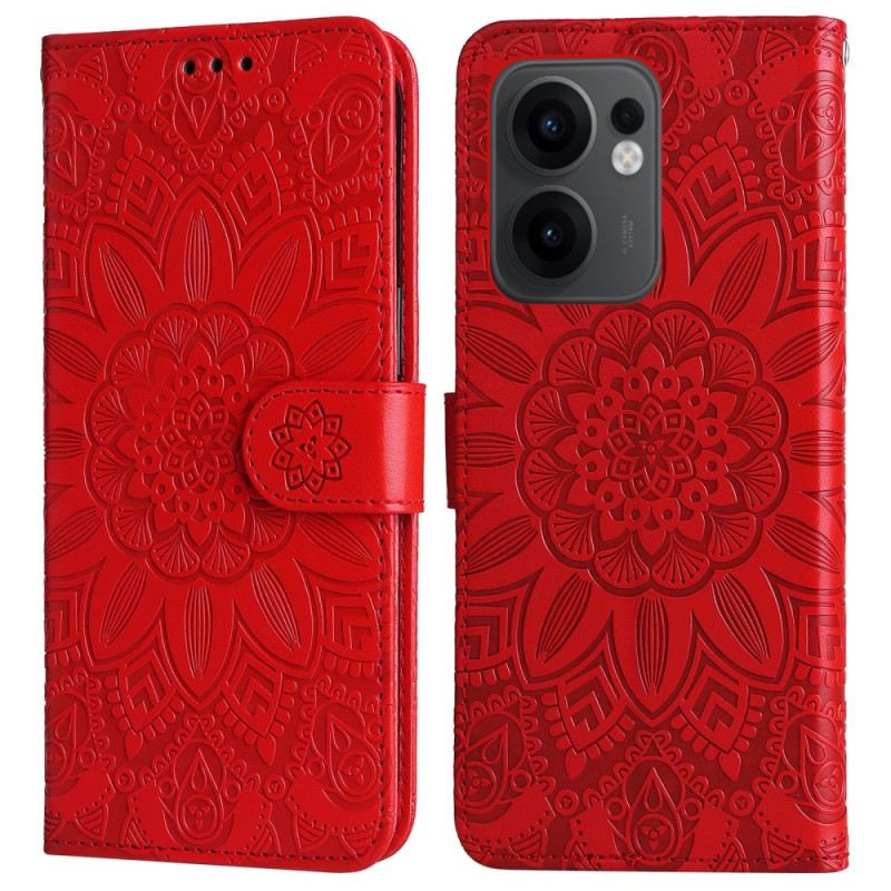 Kinyitható Bőrtok Oppo Reno 13f 4g / 5g / 13 Fs 5g Mandala