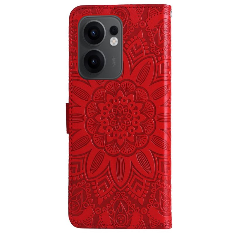 Kinyitható Bőrtok Oppo Reno 13f 4g / 5g / 13 Fs 5g Mandala