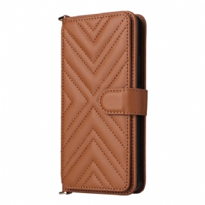 Kinyitható Bőrtok Oppo Reno 13f 4g / 5g / 13 Fs 5g Prémium Retró Vállpánt És Nyakpánt