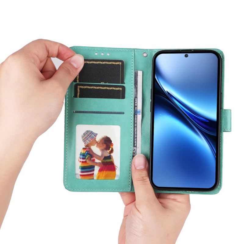 Bőrtok Vivo X200 Pro Napraforgó Minta