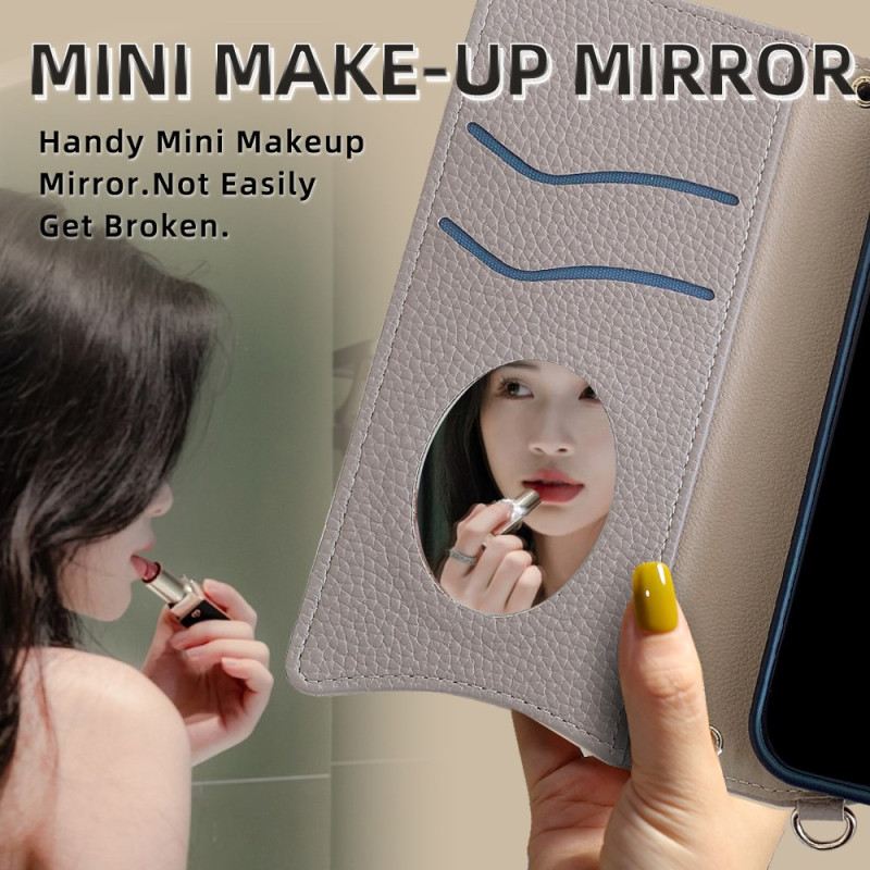 Bőrtok Vivo X200 Pro Tükör És Vállpánt