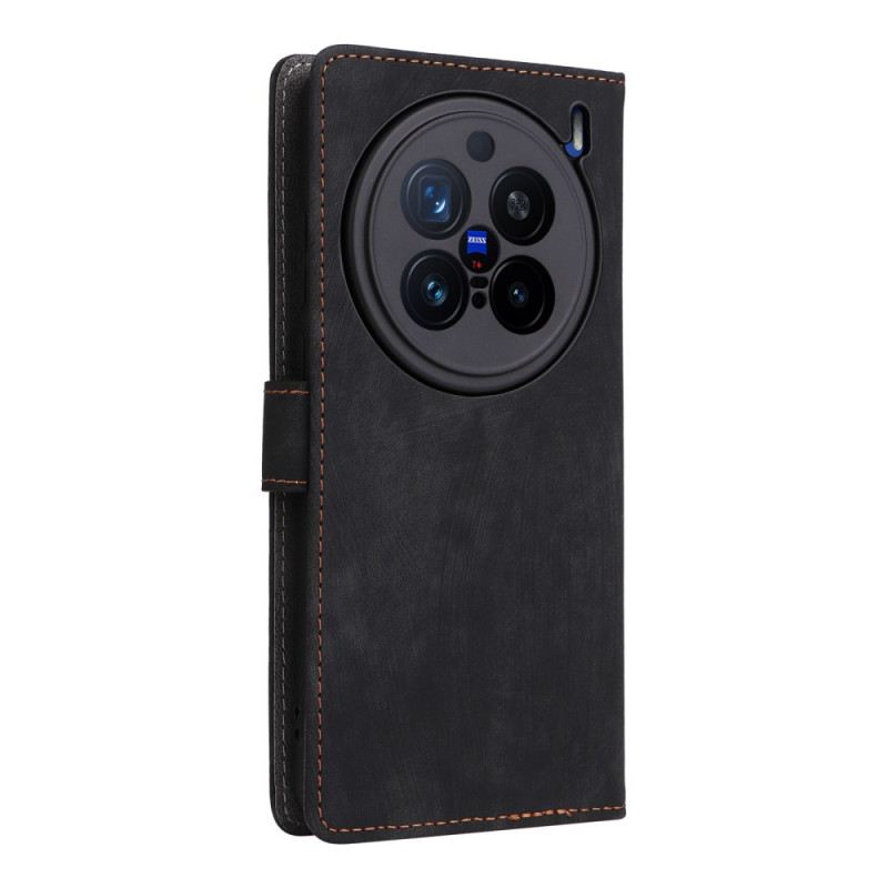 Bőrtok Vivo X200 Pro Velúr Hatású Szíj