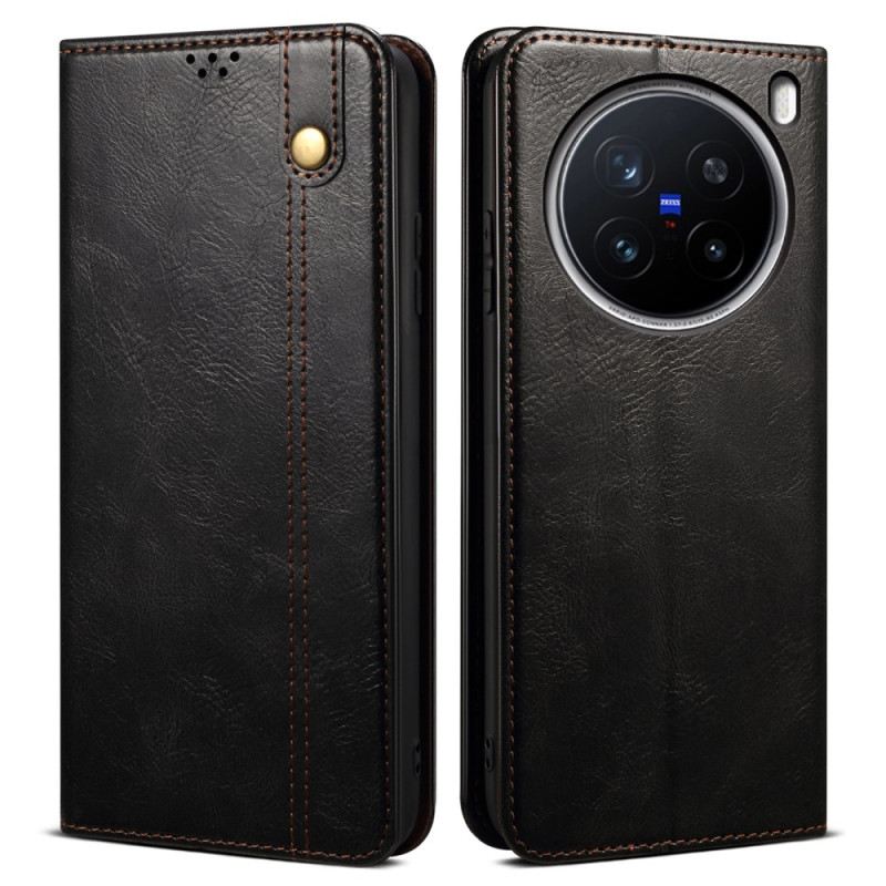 Fliptok Vivo X200 Pro Viaszos Műbőr