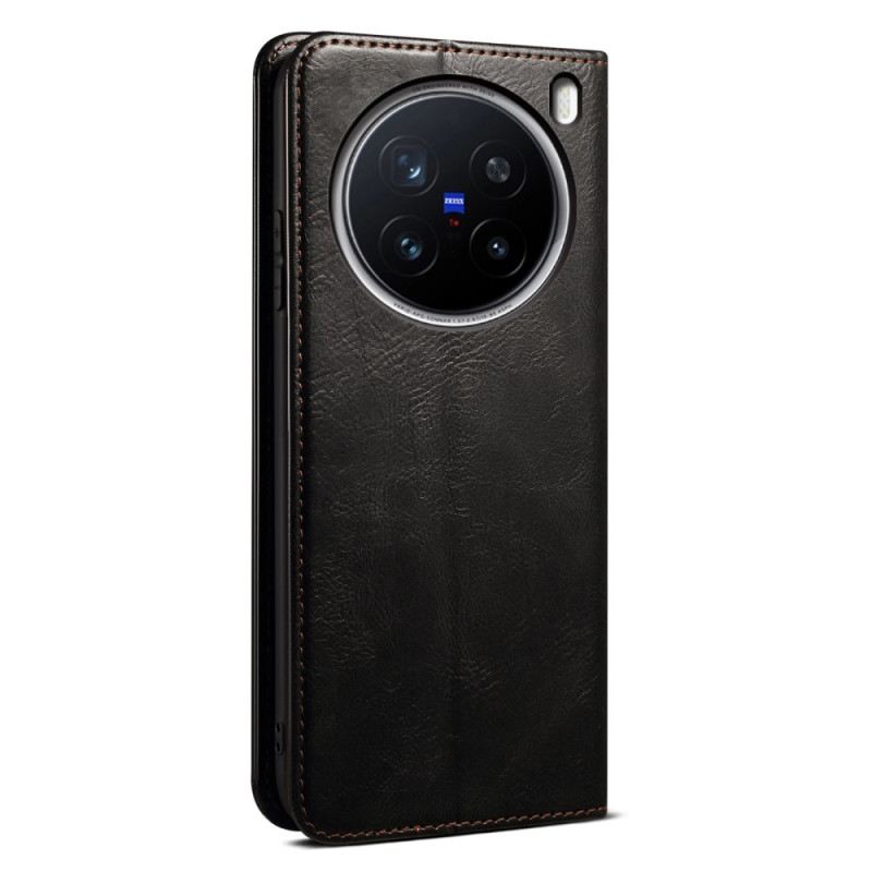 Fliptok Vivo X200 Pro Viaszos Műbőr