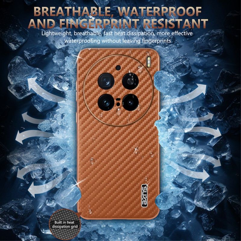 Tok Vivo X200 Pro Szénszálas Cipzáras Tok