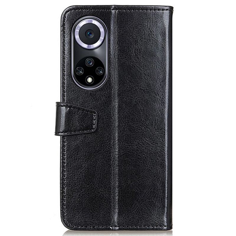 Fliptok / Bőrtok Honor 50 Egyszerű Fényes Bőr Hatás