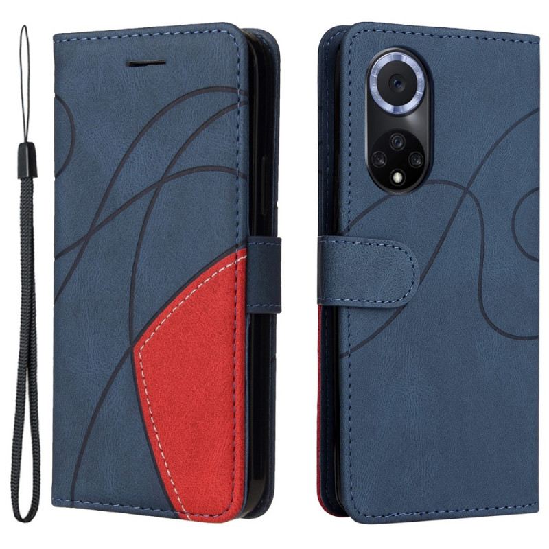 Fliptok / Bőrtok Honor 50 Kéttónusú Signature Műbőr