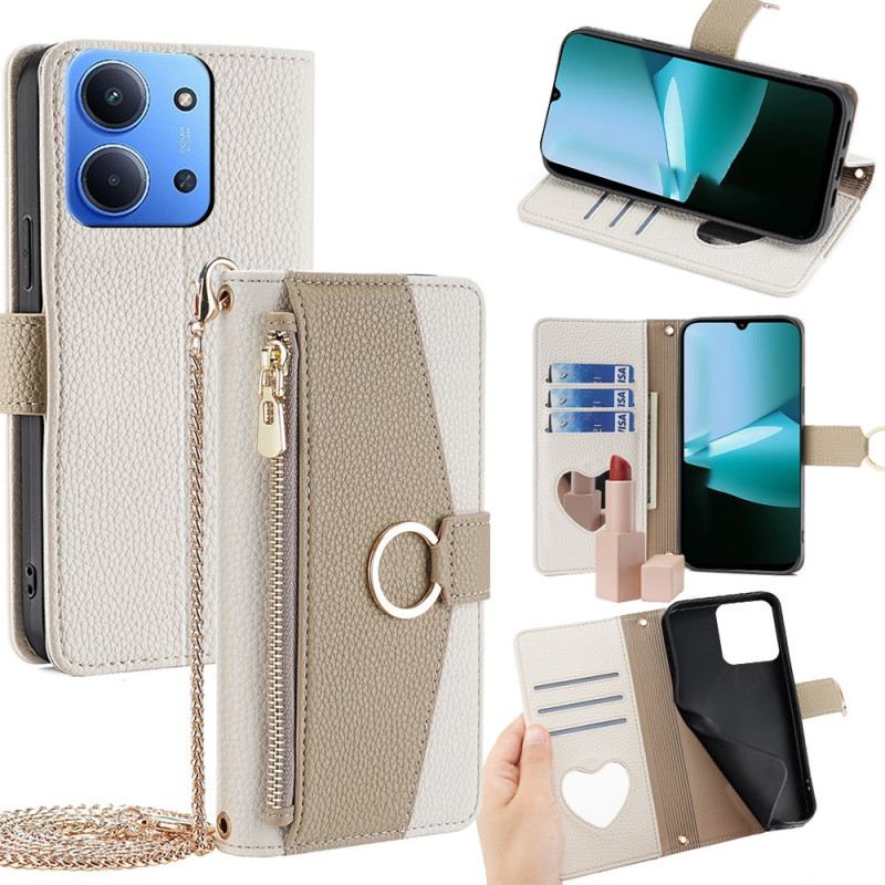 Bőrtok Poco C85 Elegáns