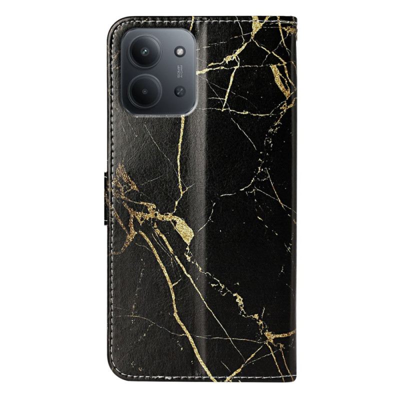 Bőrtok Poco C85 Mintával