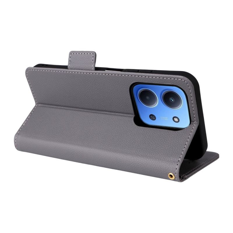 Bőrtok Poco C85 Műbőr Pánttal