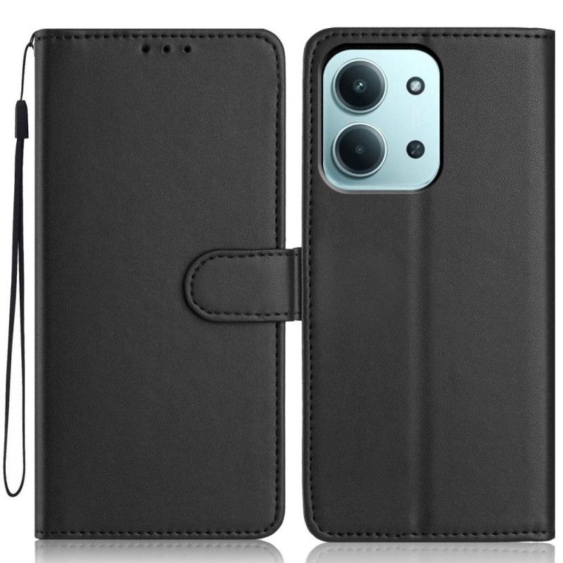 Bőrtok Poco C85 Puha Bőrhatású