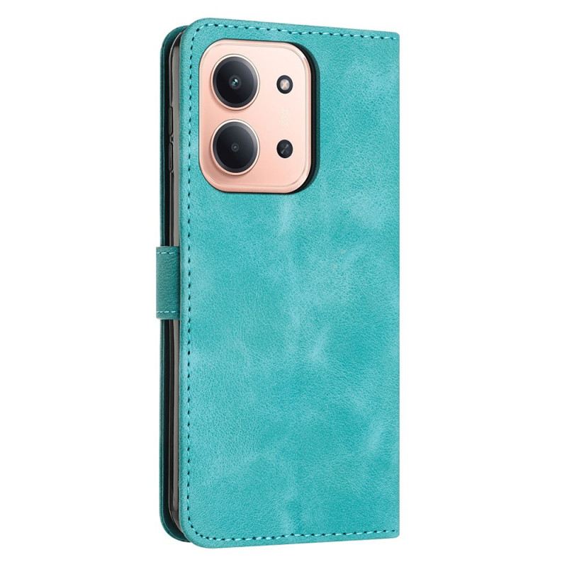 Bőrtok Poco C85 Retró Dizájnvonalak