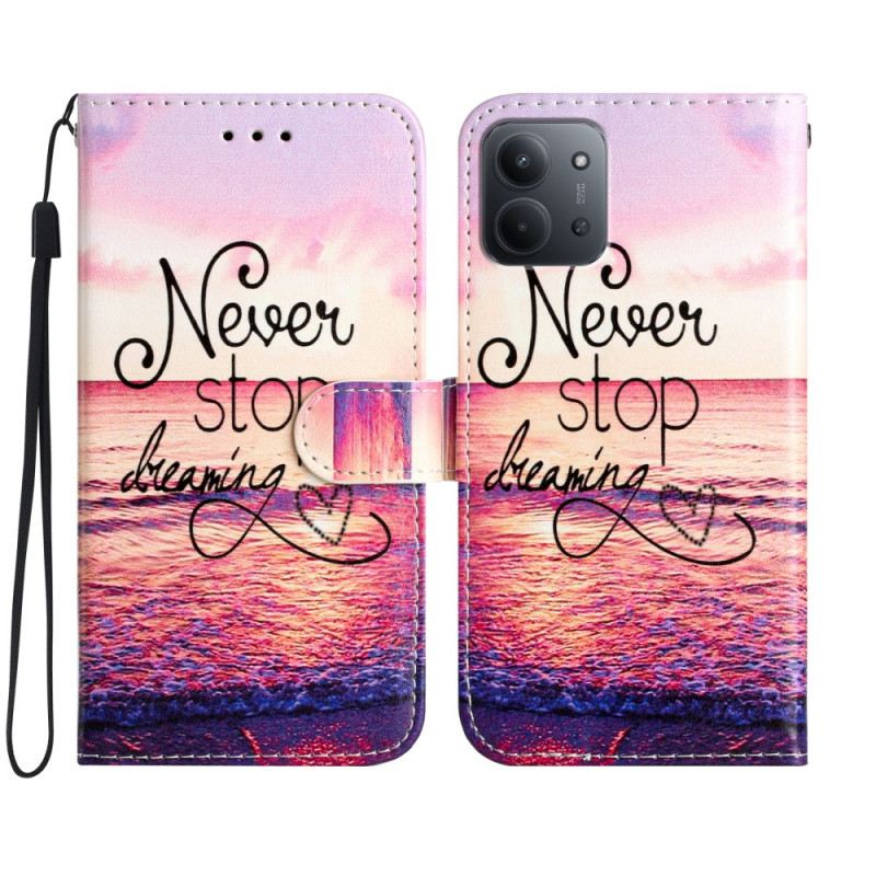 Bőrtok Poco C85 Soha Ne Hagyd Abba Az Álmodást