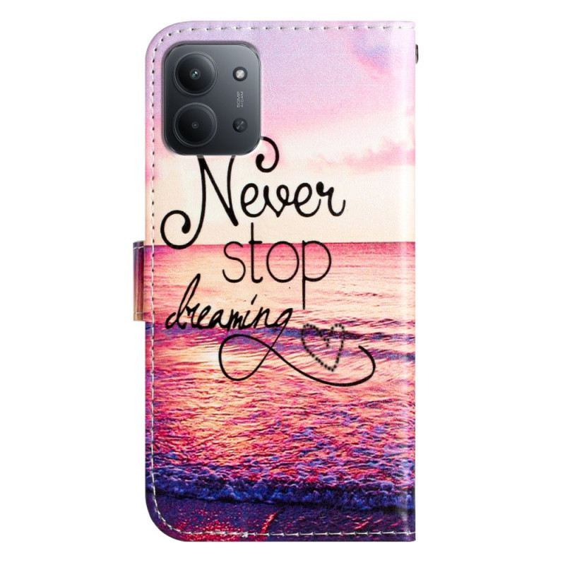 Bőrtok Poco C85 Soha Ne Hagyd Abba Az Álmodást