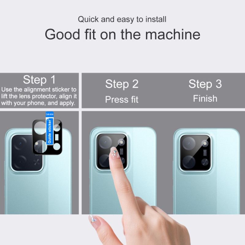 Edzett Üveg Lencsevédő Xiaomi Poco C85-höz (fekete Változat)