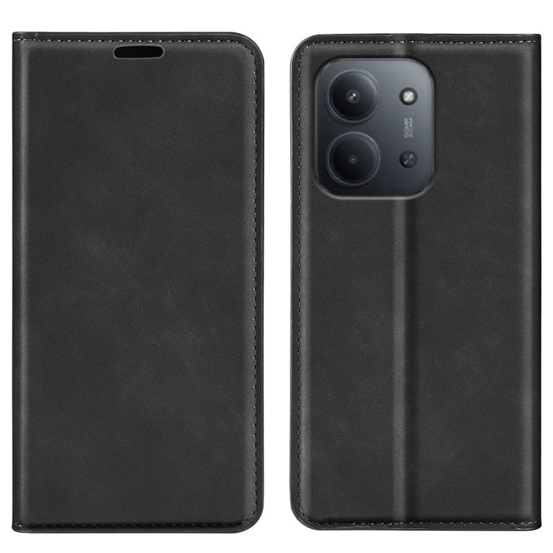 Fliptok Poco C85 Bőr Stílusú