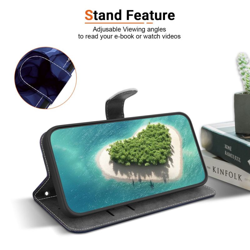 Fliptok Poco C85 Kék Virágok