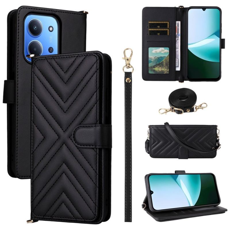 Fliptok Poco C85 Steppelt Dizájn Pánttal És Vállpánttal