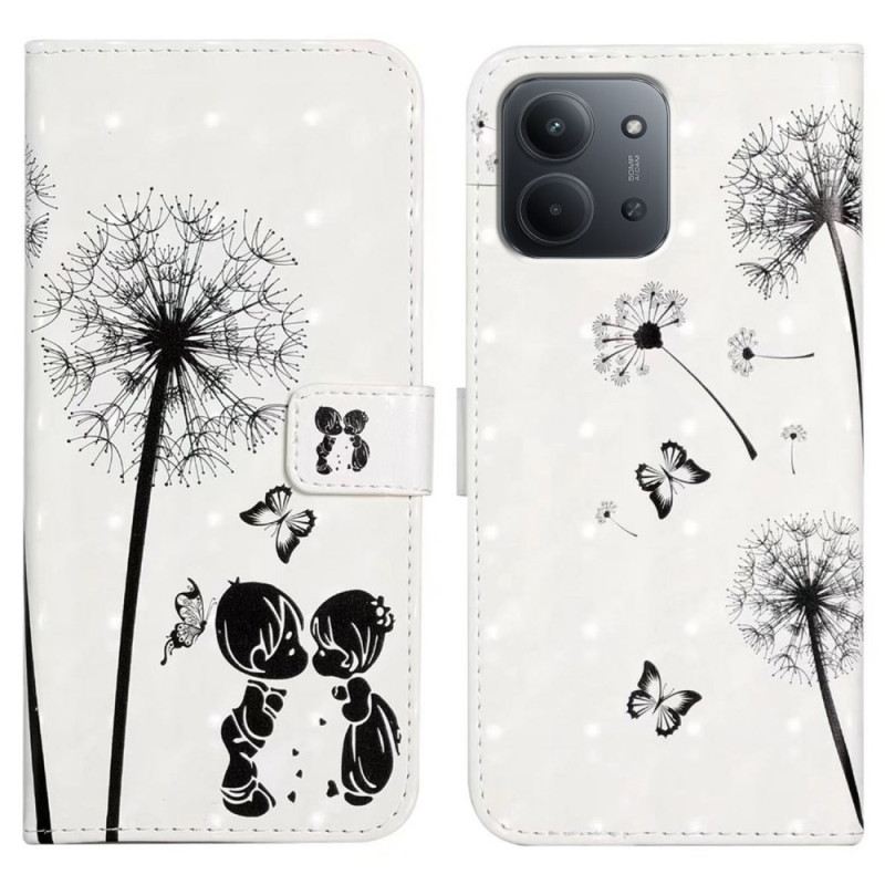 Kinyitható Bőrtok Poco C85 Pitypang Szerelem