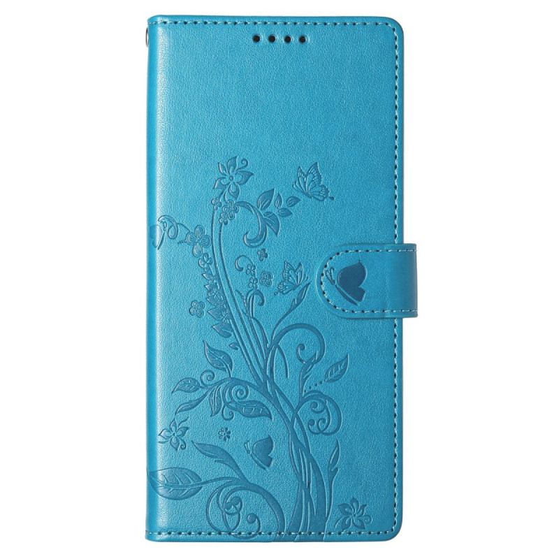 Kinyitható Bőrtok Poco C85 Virágos