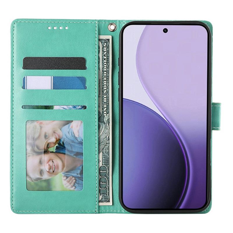 Kinyitható Bőrtok Poco C85 Virágos