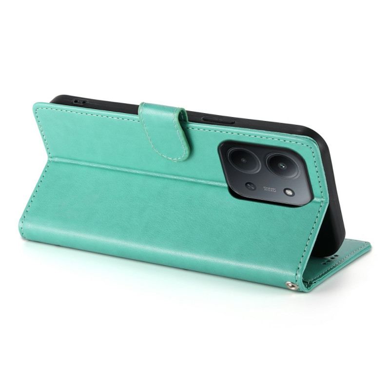 Kinyitható Bőrtok Poco C85 Virágos