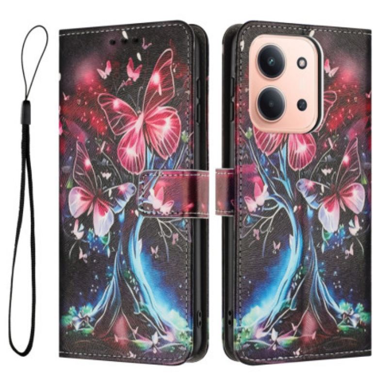 Kinyitható Tokok Poco C85 Pillangófa