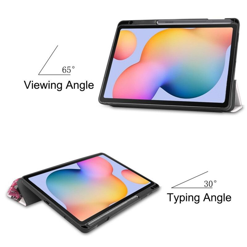 Tok Samsung Galaxy Tab S6 Lite Virágos Tündér Ceruzatartó