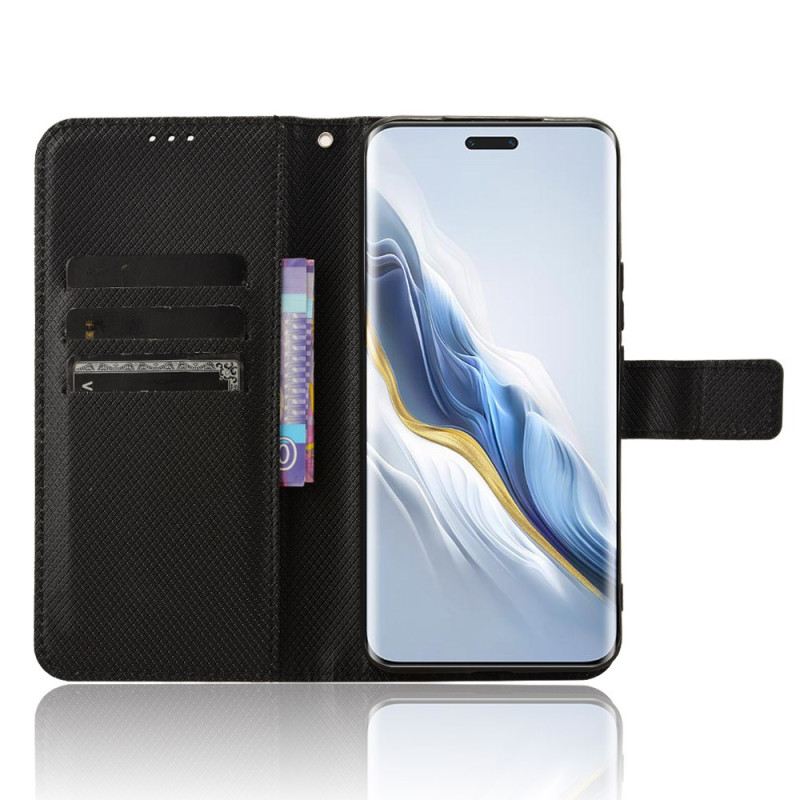 Bőrtok Honor Magic 6 Pro Texturált Műbőr Szíj