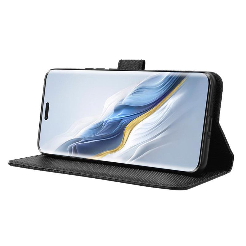 Bőrtok Honor Magic 6 Pro Texturált Műbőr Szíj