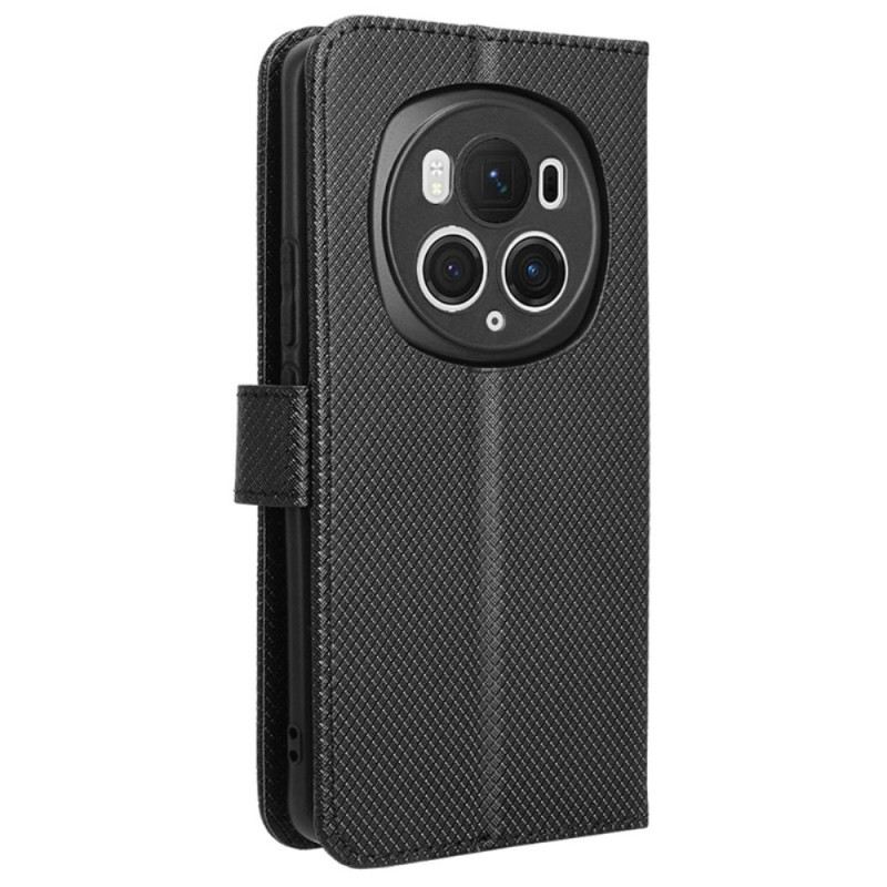 Bőrtok Honor Magic 6 Pro Texturált Műbőr Szíj
